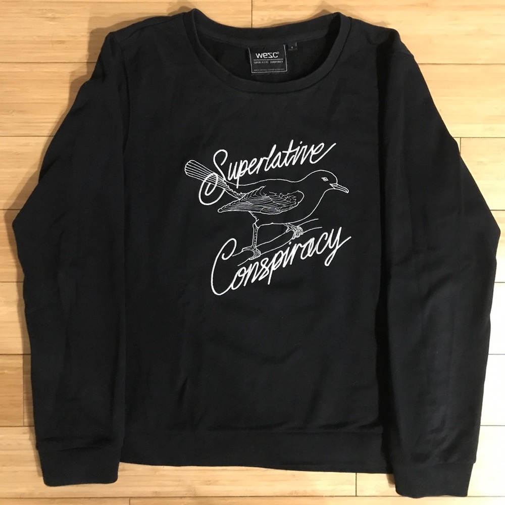 WeSC  Superlative Conspiracy Crew-Neck Sweatshirt